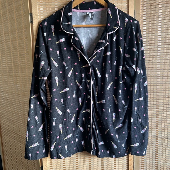 Soft Pyjama Set with Champagne Print - Picture 2 of 3